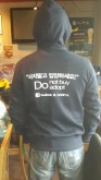 Back view of hoodie 